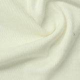 Cotton Stretch Rib Knit Fabric, 239 gsm, 150 cm — White — photo 3