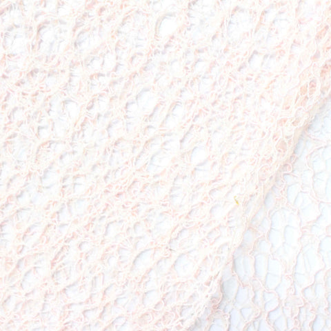 Pale Pink Floral Lace, Viscose-Nylon