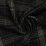Black Plaid Jacquard, Poly-Viscose — photo 3