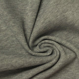 Heather Grey Marl Rib Knit, Polyester — photo 3