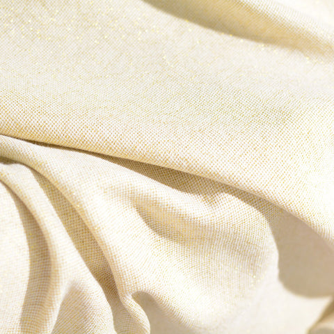 Light Cream Marl Jacquard, Cotton-Poly
