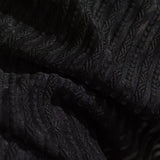 Black Tone-on-Tone Jacquard, Polyester, 220 gsm, 160 cm — photo 3