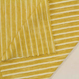 Yellow Stripe Jersey Knit, Cotton-Poly — photo 3