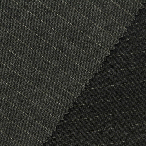 Light Grey Horizontal-Stripe Bengaline, Poly-Nylon