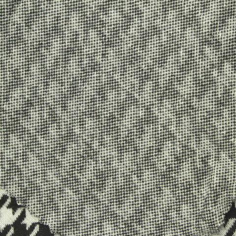 Black Houndstooth Ponte Knit, Viscose
