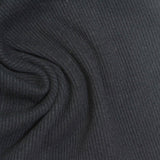 Cotton Polyester Stretch Rib Knit Fabric, 350 gsm — Navy — photo 3