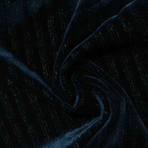 Black Stripes Warp Knit, Polyester