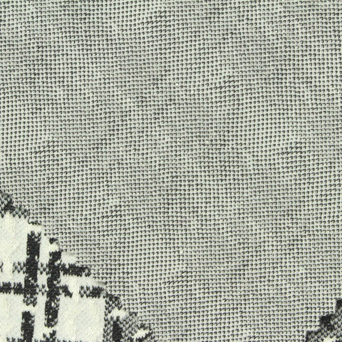 Black Plaid Jacquard, 314 gsm