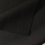 Cotton Polyester Blend Stretch Scuba Knit Fabric, 260 gsm, 156 cm — Black — photo 3