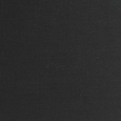 Polyester Tencel Lyocell Stretch Scuba Knit Fabric, 250 gsm, 165 cm — Black