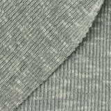 Dark Grey Marl Rib Knit, Poly-Viscose — photo 3