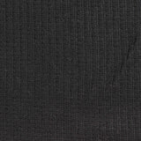 100% Cotton Rib Knit Fabric, 247 gsm, 135 cm — Black — photo 3