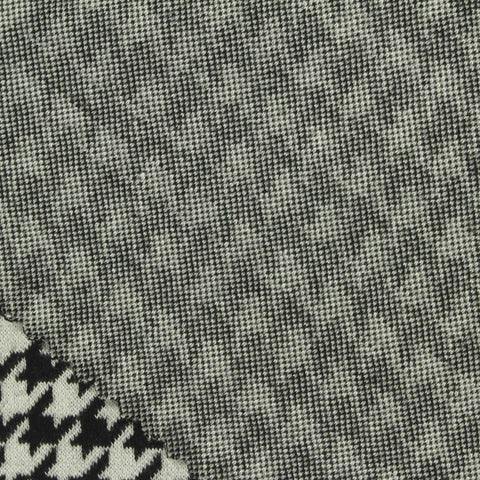Black Houndstooth Knit, Viscose-Nylon