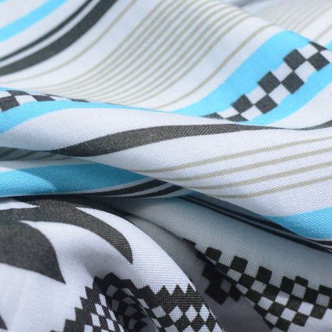 Black Zigzag Woven, Viscose