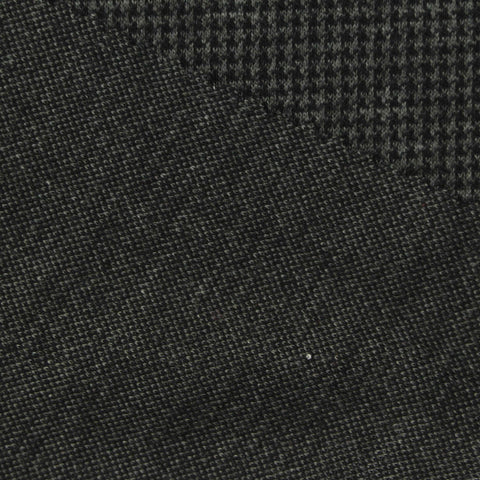 Black Houndstooth Knit, Polyester, 290 gsm