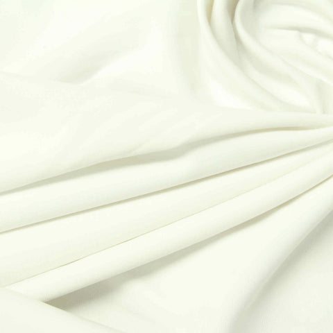 Polyester Stretch Jersey Knit Fabric, 230 gsm, 165 cm — White
