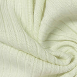 Rib Knit Fabric, 300 gsm, 158 cm — White — photo 3