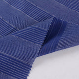 Blue Horizontal-Stripe Jacquard, Cotton-Poly — photo 3