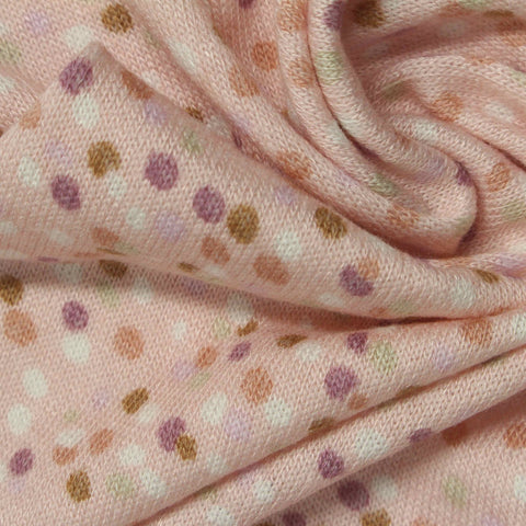 White Dots Chunky Knit, Viscose-Poly, 195 gsm