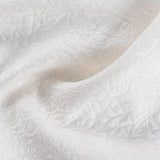 White Tone-on-Tone Floral Jacquard, Poly-Cotton — photo 3