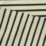 Black Horizontal-Stripe Knit, Polyester — photo 3