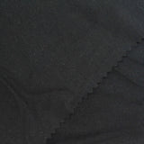 Modal Polyester Stretch Ponte Knit Fabric, 170 gsm, 155 cm — Black — photo 3