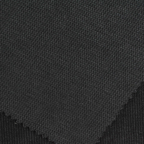 Polyester Stretch Knit Fabric, 360 gsm, 185 cm — Black