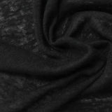 Dark Grey Heathered-Marl Jersey Knit, Viscose-Poly — photo 3