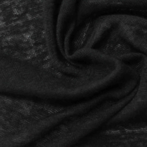 Dark Grey Heathered-Marl Jersey Knit, Viscose-Poly, 157 gsm