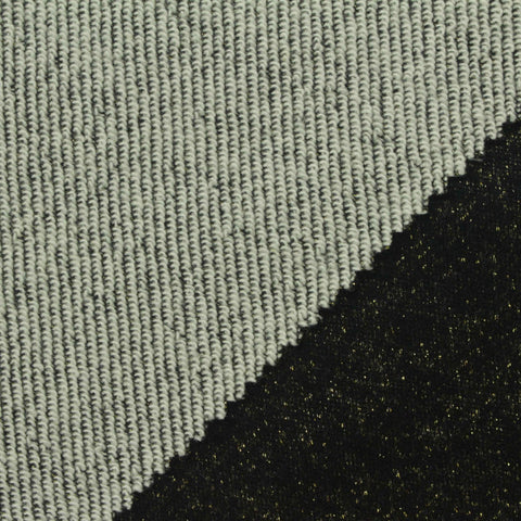 Black Sparkle French Terry, Poly-Cotton