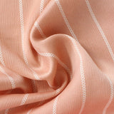 White Vertical-Stripe Woven, Polyester — photo 3