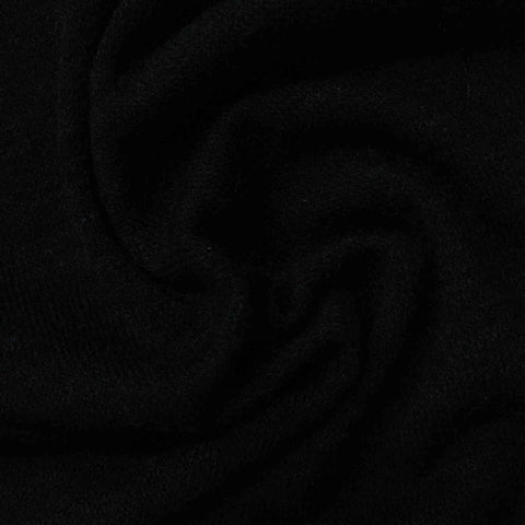 Nylon Stretch Jersey Knit Fabric, 240 gsm, 170 cm — Black