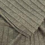 Grey Heather Rib Knit, Cotton — photo 3