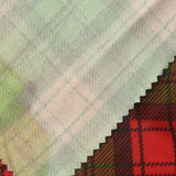 Red Plaid Chunky Knit, Polyester — photo 3