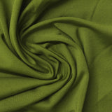 Brushed Polyester Stretch Milk Silk Knit Fabric, 190 gsm — Green — photo 3