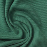 Polyester Cotton Stretch Rib Knit Fabric, 280 gsm — Green — photo 3