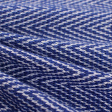 Blue Chevron Chunky Knit, Cotton-Poly — photo 3