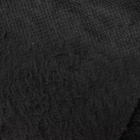 100% Polyester Interlock Knit Fabric, 200 gsm, 160 cm — Black