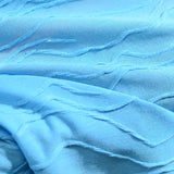Blue Wavy-Line Jacquard, Polyester — photo 3