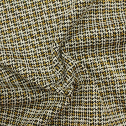 Black Small-Houndstooth Jacquard, Polyester