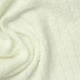 Jacquard Slub Cotton Polyester Stretch Rib Knit Fabric, 330 gsm, 160 cm — Beige — photo 3