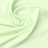 Polyester Viscose Stretch Rib Knit Fabric, 180 gsm — Green — photo 3