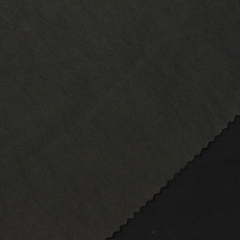 100% Polyester Interlock Knit Fabric, 190 gsm, 165 cm — Black
