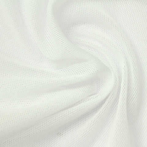 100% Polyester Warp Knit Fabric, 65 gsm, 155 cm — White