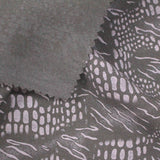 Grey Animal Print Knit, Poly-Viscose — photo 3