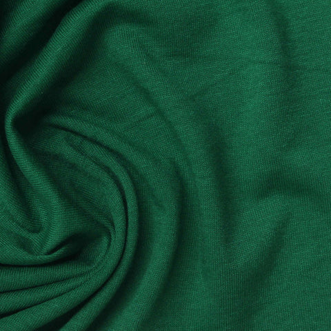Polyester Cotton Blend Jersey Knit Fabric, 160 gsm, 168 cm — Green