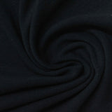 Polyester Stretch Rib Knit Fabric, 300 gsm — Black — photo 3