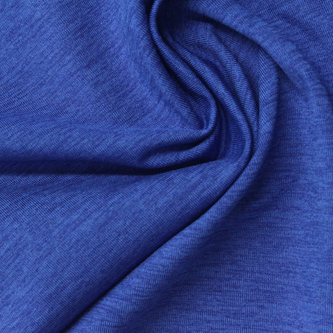 Blue Heathered-Marl Jersey Knit