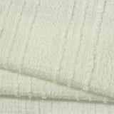 Slub Polyester Cotton Bouclé Fabric, 300 gsm, 160 cm — White — photo 3