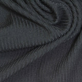 Brushed Polyester Stretch Rib Knit Fabric, 280 gsm, 165 cm — Grey — photo 3